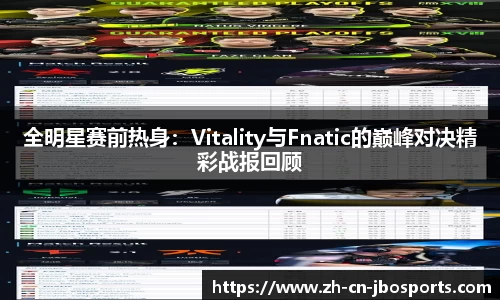 全明星赛前热身：Vitality与Fnatic的巅峰对决精彩战报回顾